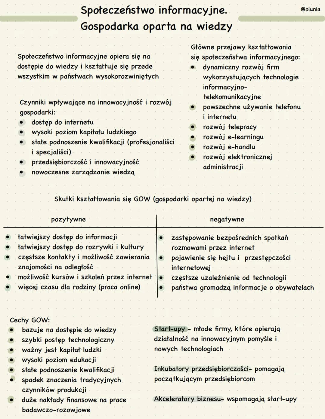 ●
Społeczeństwo informacyjne.
Gospodarka oparta na wiedzy
Społeczeństwo informacyjne opiera się na
dostępie do wiedzy i kształtuje się przed