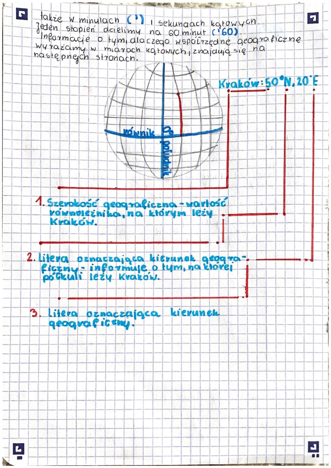 geografic
(zym so współrzędne geograficzne?
Poludniki i Równolejniki:
Poludniki biegną w kierunku północ-poludnie, a
Rownoleznikl w kierunku