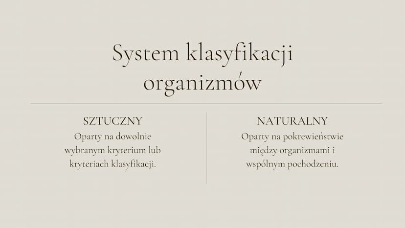 System
klasyfikacji
biologicznej
Klasa 5 Czym jest systematyka?
Systematyka to najstarsza dziedzina nauk biologicznych, zajmująca się
klasyf