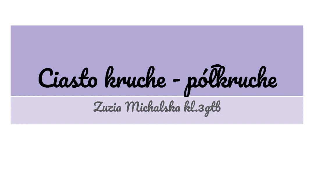 Szybkie i Pyszne Ciasto Półkruche oraz Kruche Ciasteczka