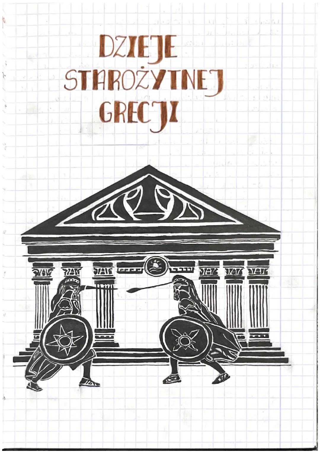 # DZIEJE
STAROŻYTNEJ
GRECJI Starożytna Grecja to cywilizacja, która w starożytności
rozwijała się w południowej części Półwyspu Bałkańskiego