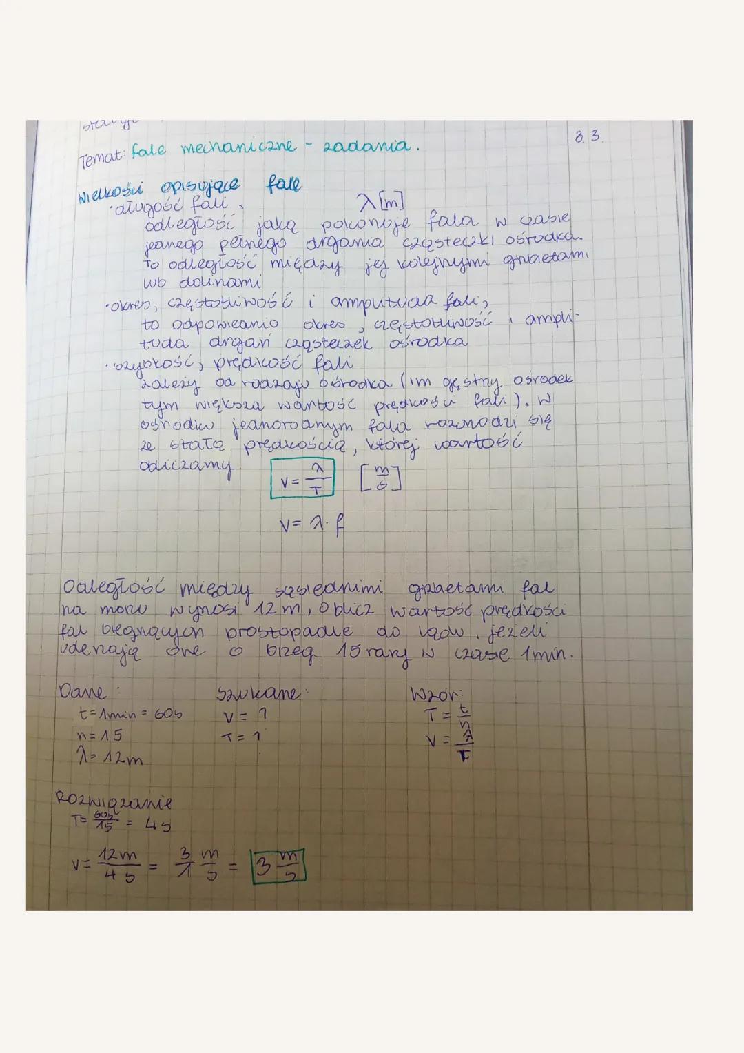 Drgania i Fale: Zadania z Rozwiązaniami dla Klasy 8