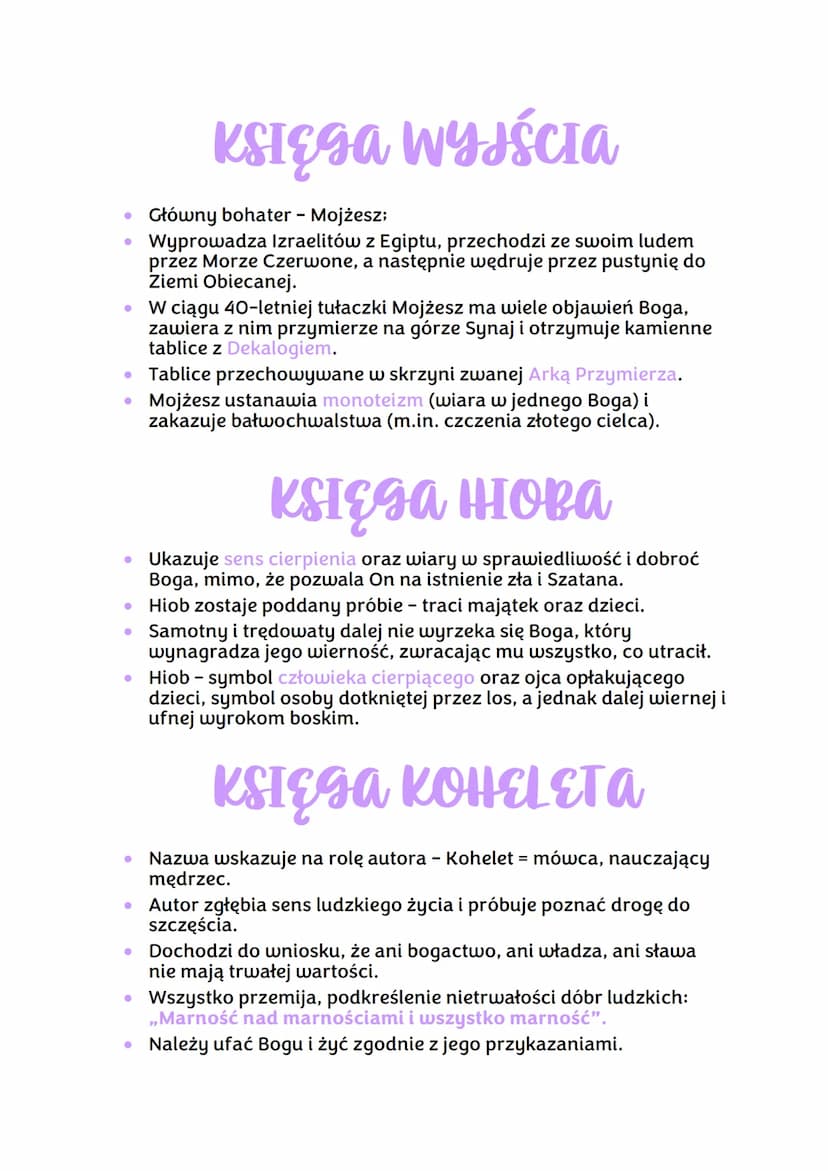 KSIĘGA RODZAJU
opowiada o stworzeniu świata i człowieka, o początkach ludzkości.
Określa miejsce człowieka w świecie i jego szczególne relac