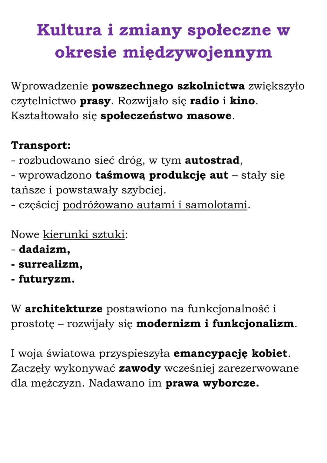 Świat w okresie
międzywojennym -
podsumowanie
(Rozdział VI, NE 7)
Świat po I wojnie światowej
28 VI 1919 - podpisanie traktatu wersalskiego
