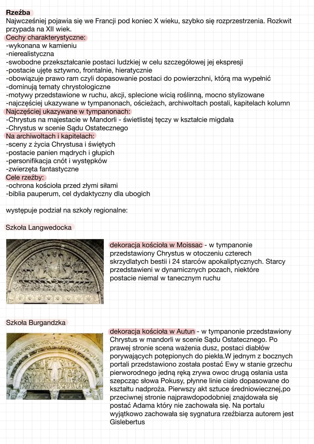 
<p>Sztuka romańska rozpoczęła się w XI wieku i trwała do I połowy XII wieku we Francji, a w innych krajach do około XIII wieku. Możemy wyró