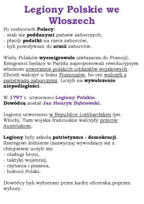 Know Legiony Polskie we Włoszech (NE kl 6) thumbnail