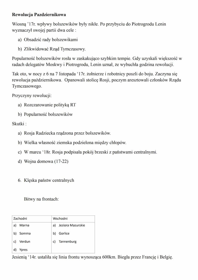 I WOJNA ŚWIATOWA-POWTÓRZENIE
1. Przyczyny i skutki wybuchu IWŚ
a) Rywalizacja o : kolonie, terytoria, rynki zbytu i zasoby.
b) Rywalizacja N