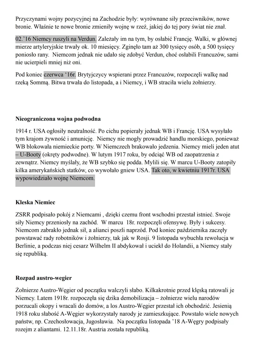 I WOJNA ŚWIATOWA-POWTÓRZENIE
1. Przyczyny i skutki wybuchu IWŚ
a) Rywalizacja o : kolonie, terytoria, rynki zbytu i zasoby.
b) Rywalizacja N