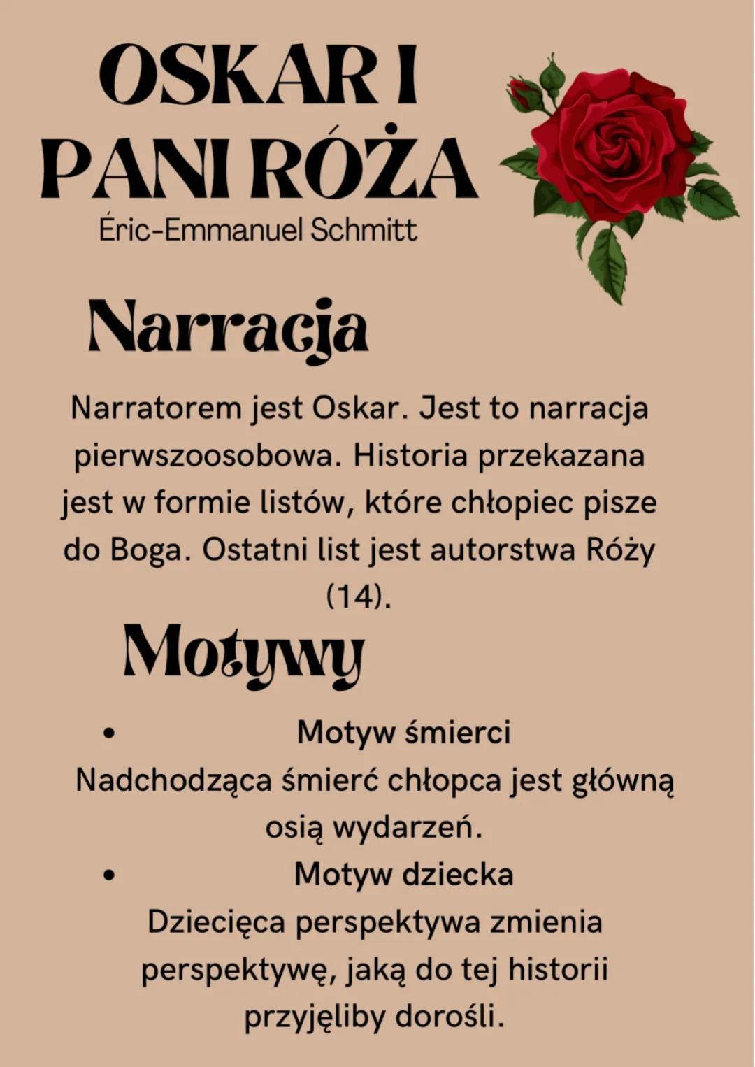 Oskar i Pani Róża - Problematyka i Motywy: Miłość i Cierpienie