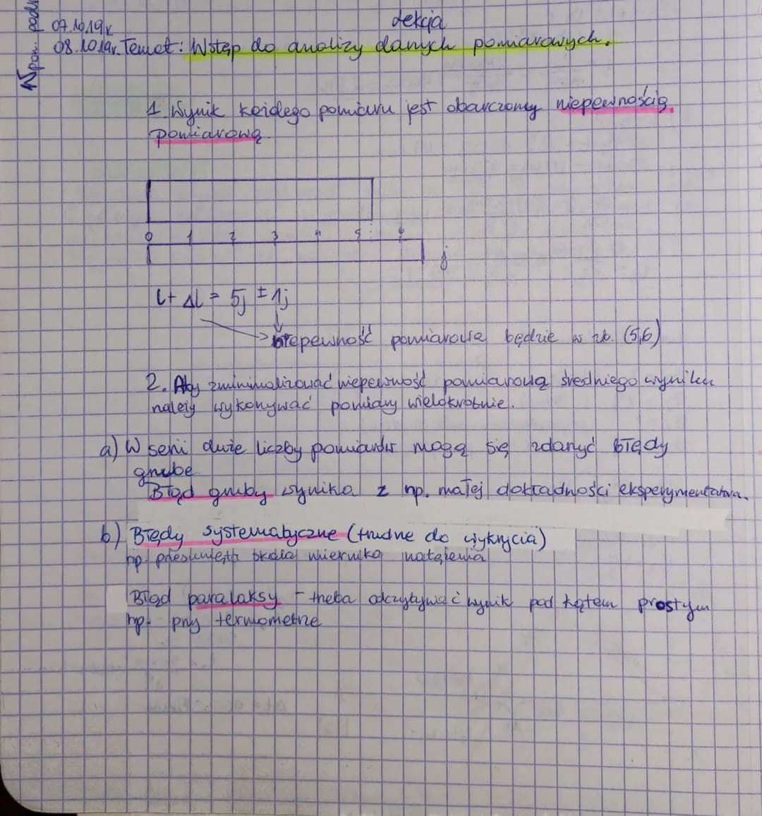 
<p>Dnia 8 lipca 191, oraz 10 lipca 191 odbyła się lekcja z tematem "Wstęp do analizy danych pomiarowych". Podczas omawiania tego tematu waż