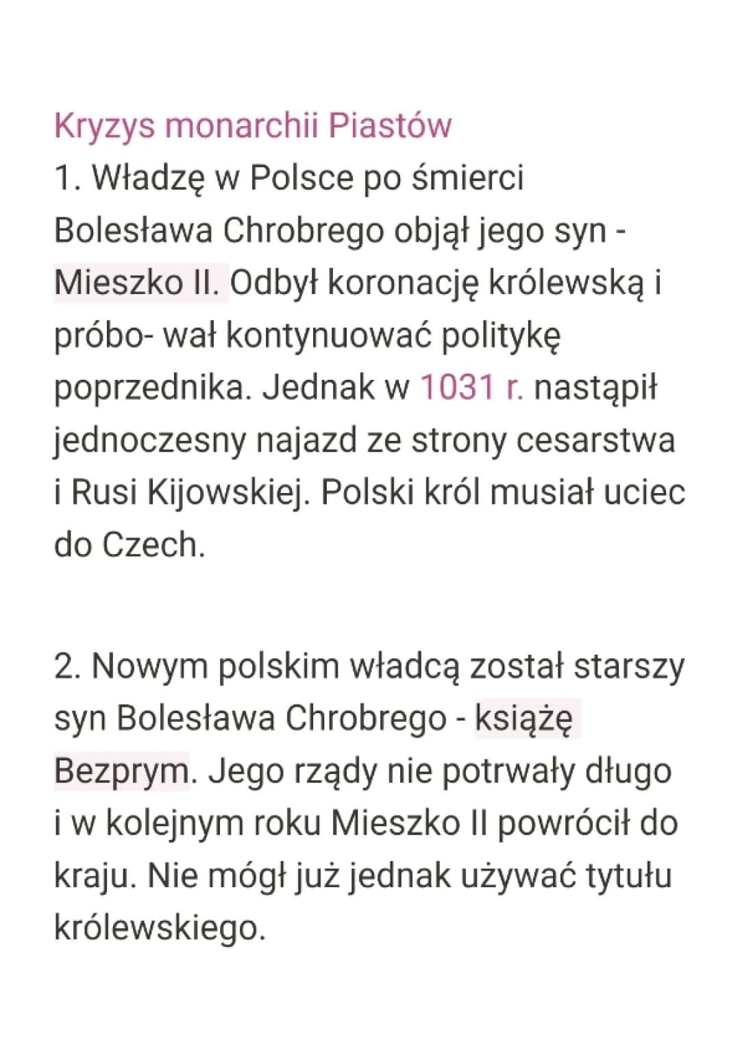 Kryzys Monarchii Piastów 
