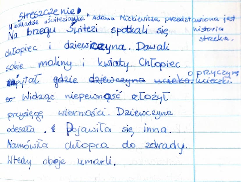 Temat: Problem winy i kary
balladach, Mickiewicza
Ballada - utwór epicki pisany
wierszem opowiadający
niezwykłych wydarzeniach. Tematyka
zac