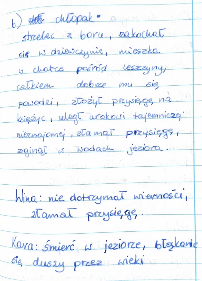 Temat: Problem winy i kary
balladach, Mickiewicza
Ballada - utwór epicki pisany
wierszem opowiadający
niezwykłych wydarzeniach. Tematyka
zac