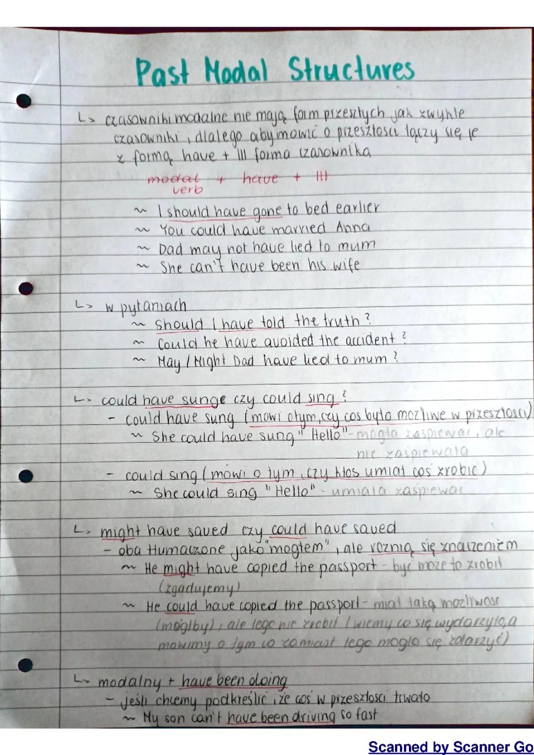 Czasowniki Modalne w Przeszłości: Zastosowanie i Przykłady