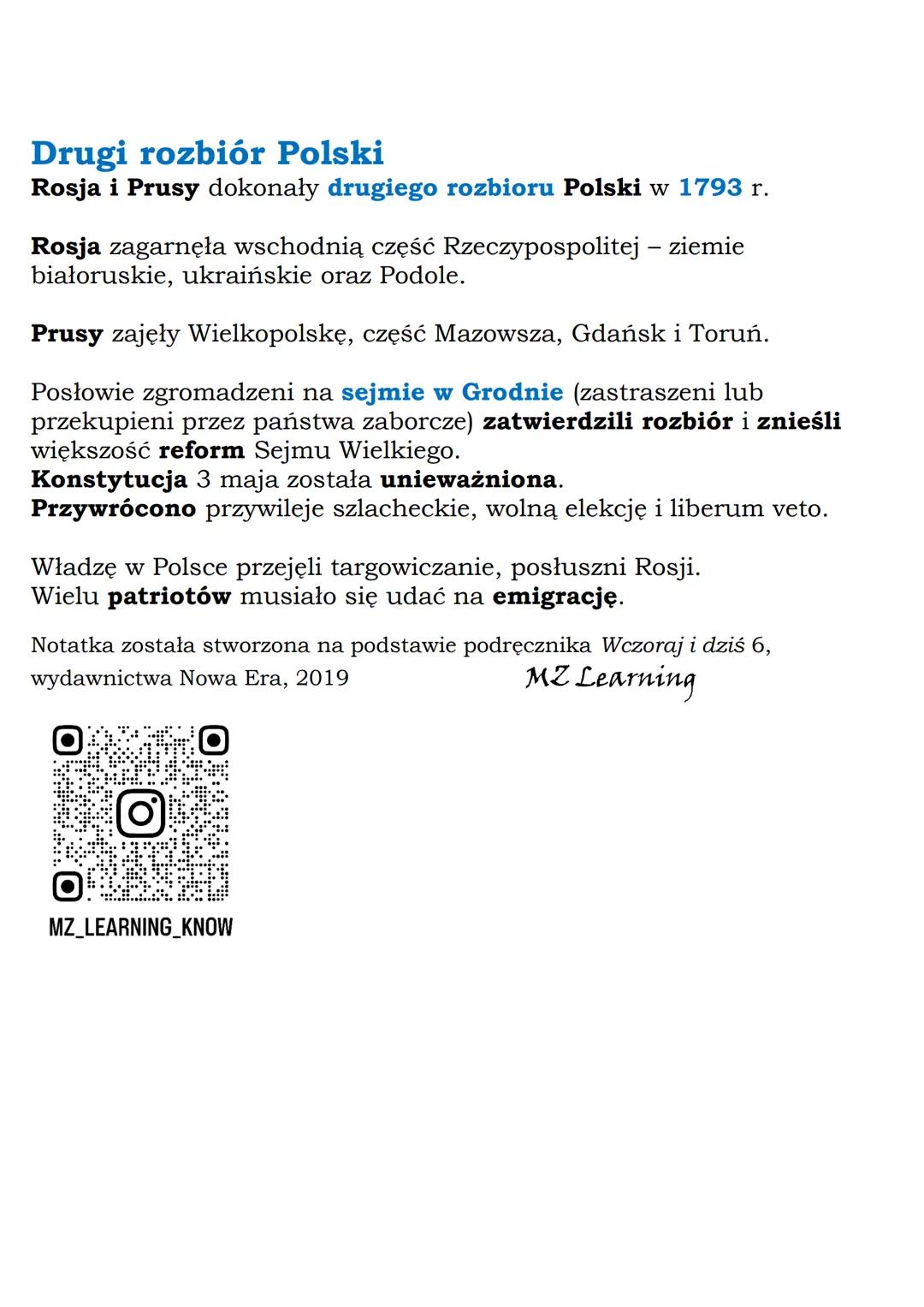 MZ_LEARNING_KNOW

# Sejm Wielki
i Konstytucja 3 maja
## Klasa 6, „Wczoraj i dziś", Nowa Era

3 maja 1791 r. - uchwalenie Konstytucji 3 maja
