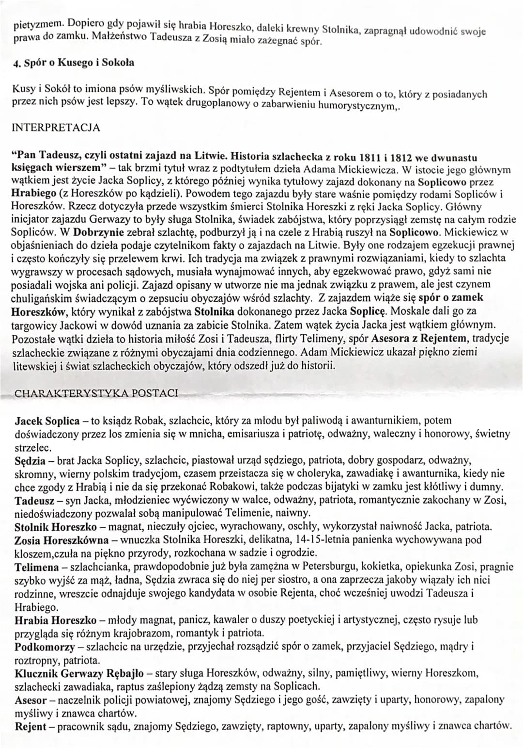 Mickiewicz zamierzal napisać poemat podobny na wzór ,,Herman i Dorota" Goethego. W trakcie pisania
utwór rozrastał się. Pisanie go sprawiało