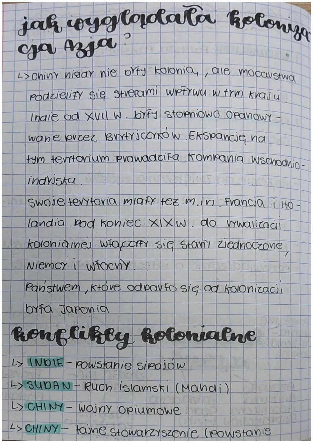 # kolonializm w XIX wieku

1. KOLONIALIZM- Polityka Panstw Europejskion
Polegająca na zajmowaniu posiadłości na
terenie Afryki i AZJI.

2. P