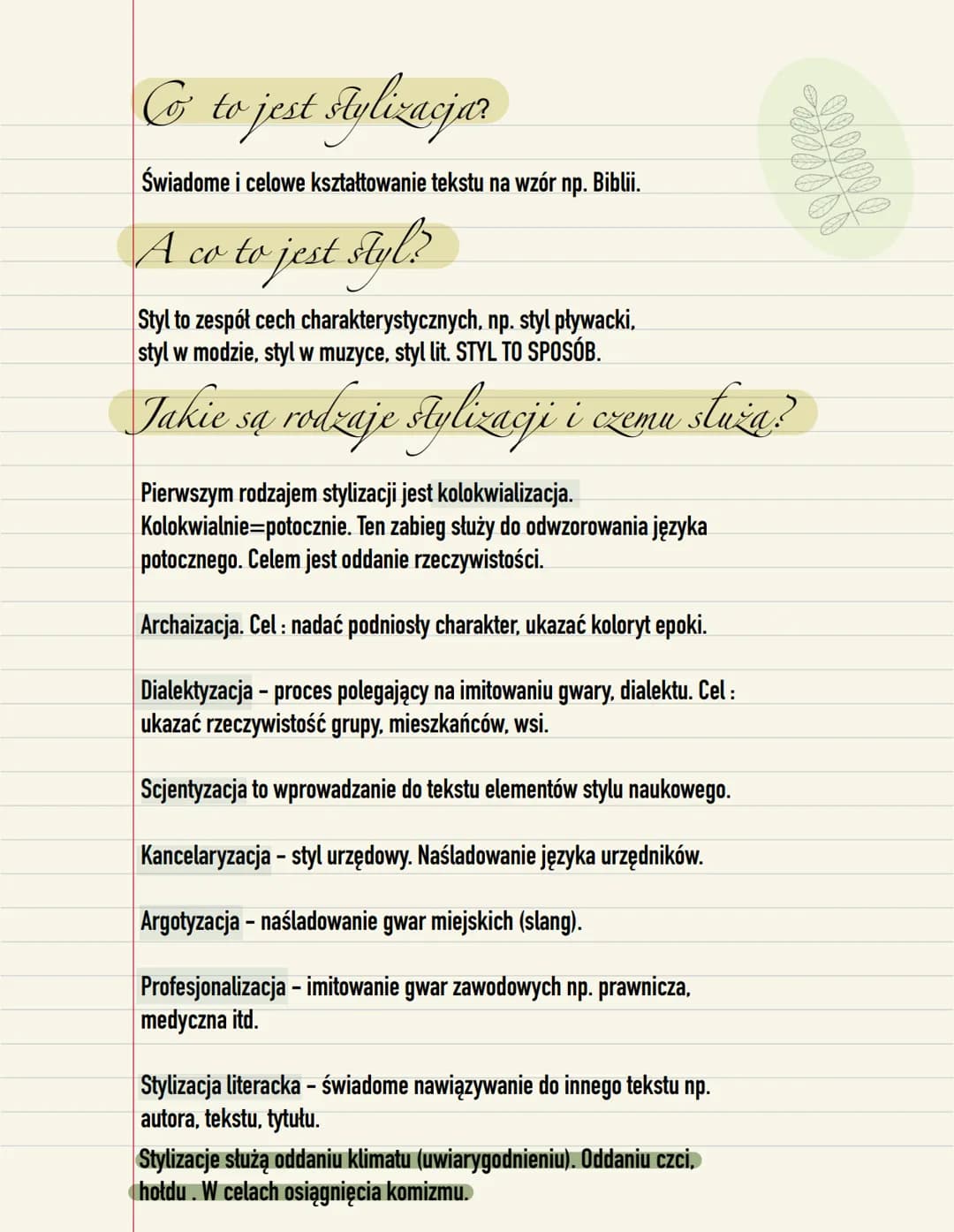 
<p>Co to jest stylizacja? Stylizacja to świadome i celowe kształtowanie tekstu na wzór np. Biblii. A co to jest styl? Styl to zespół cech c