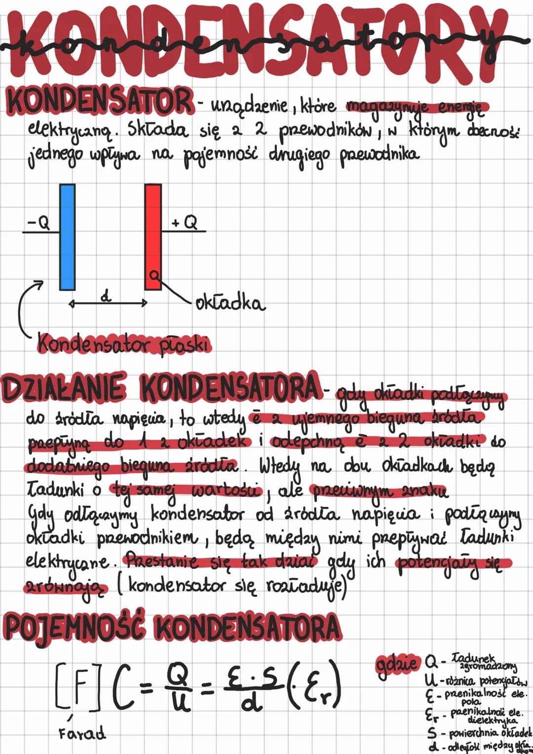 
<h2 id="kondensatorjednostkadomagazynowaniaenergiielektrycznej">Kondensator - jednostka do magazynowania energii elektrycznej</h2>
<p>Konde