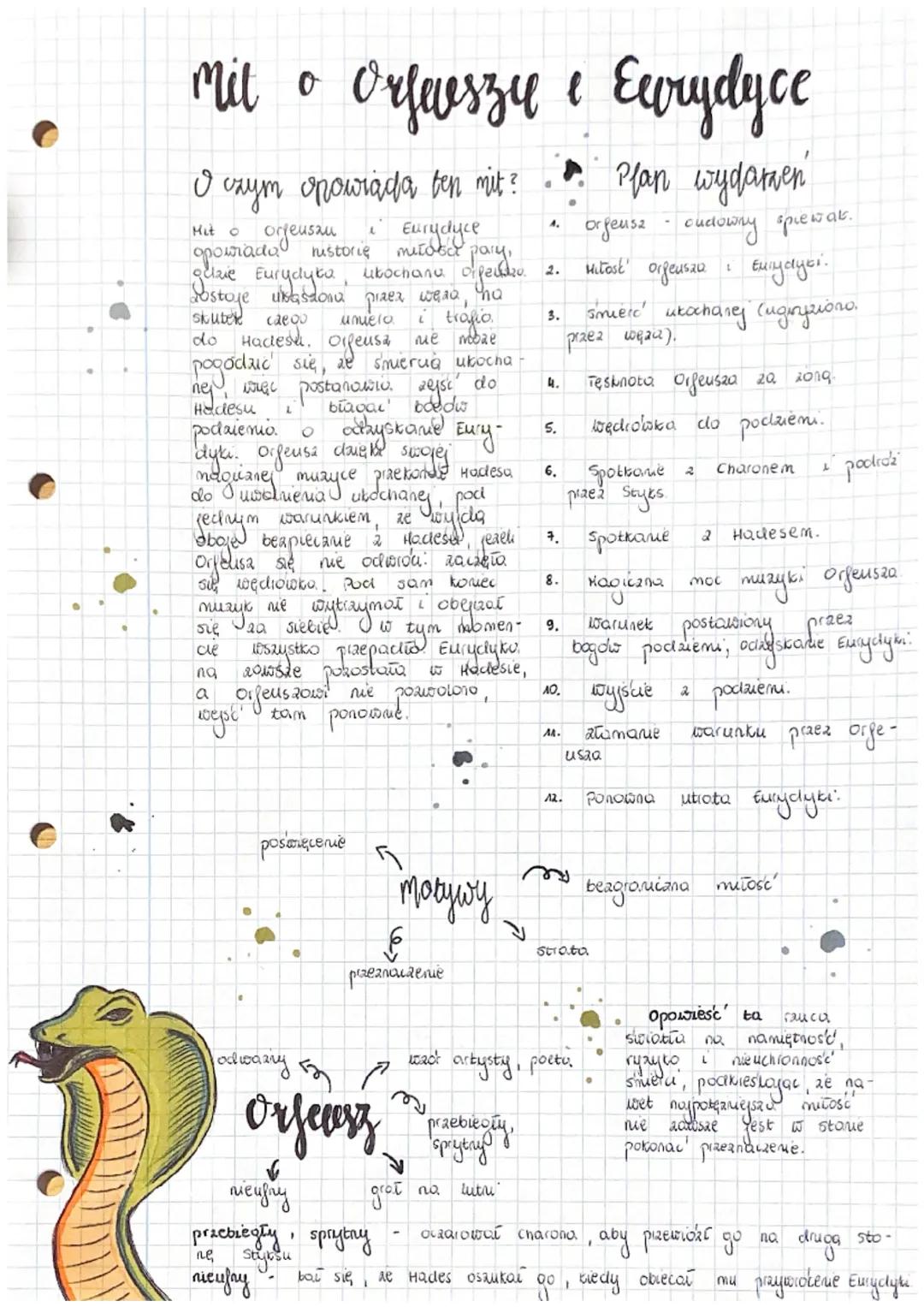 # Mito Orfeuszu e Eurydyce

O czym opowiada ten mit? Plan wydarzen

Mit o
L
Eurydyce
murder pary,
4.
orfeuszu
opowiada nistorię
oldzie Euryd