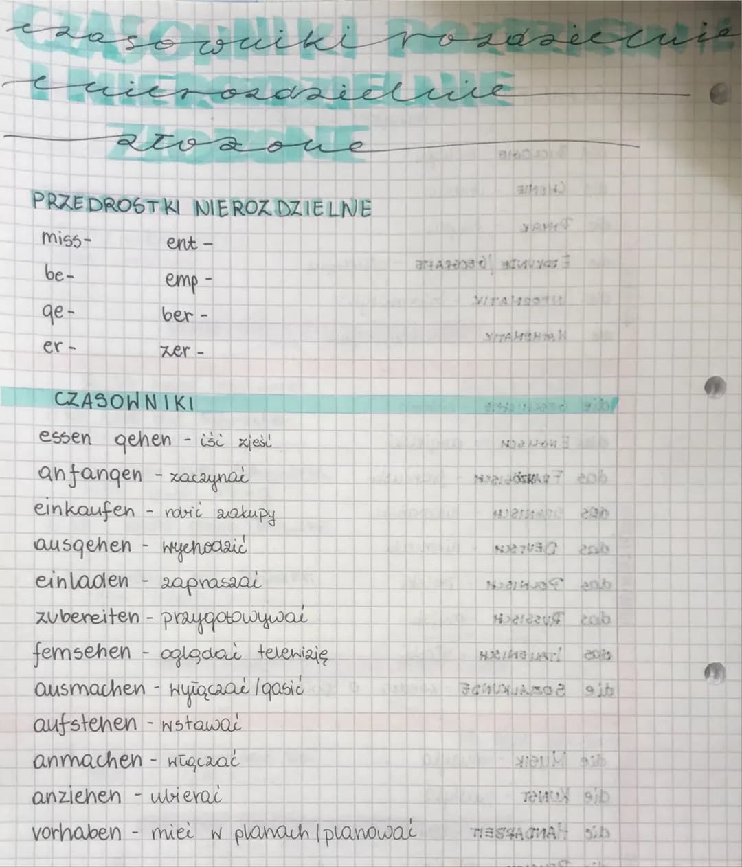 قسمهممهمنش محممد
ح
miss-
be-
Frozdzieline
PRZEDROSTKI NIEROZDZIELNE
qe -
er -
مسمموعة
ent -
emp -
ber -
xer -
26
CZASOWNIKI
essen gehen - iś