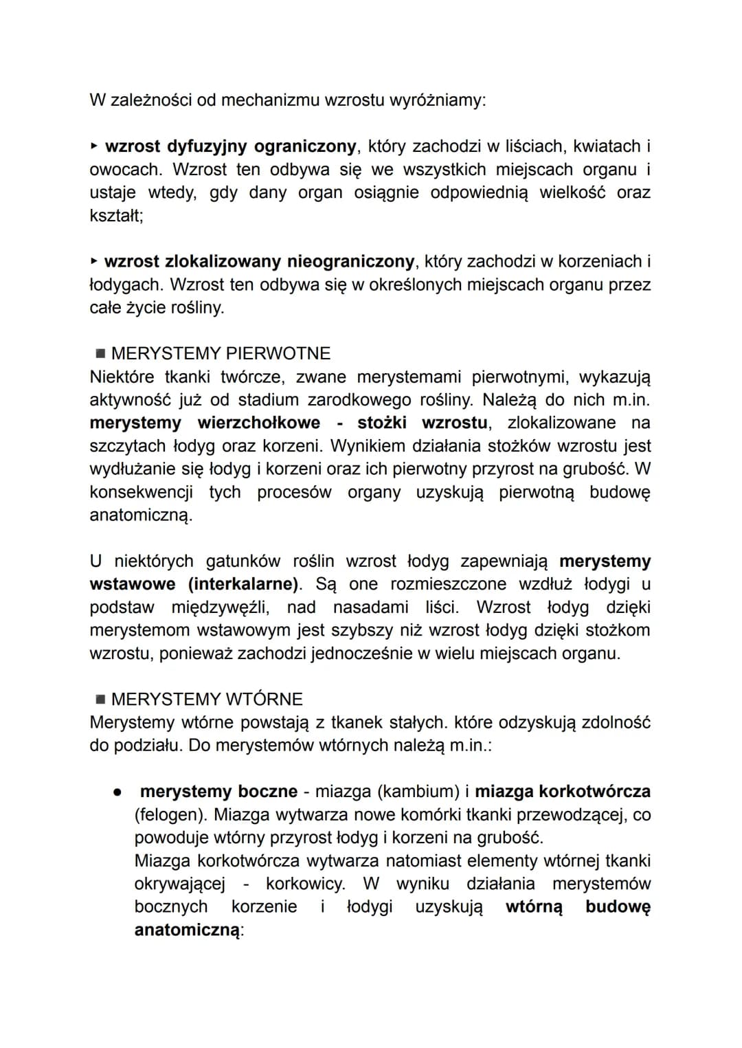 - TKANKI ROŚLINNE -
W organizmach wielokomórkowych komórki o wspólnym pochodzeniu i
podobnej budowie współpracują ze sobą w pełnieniu określ