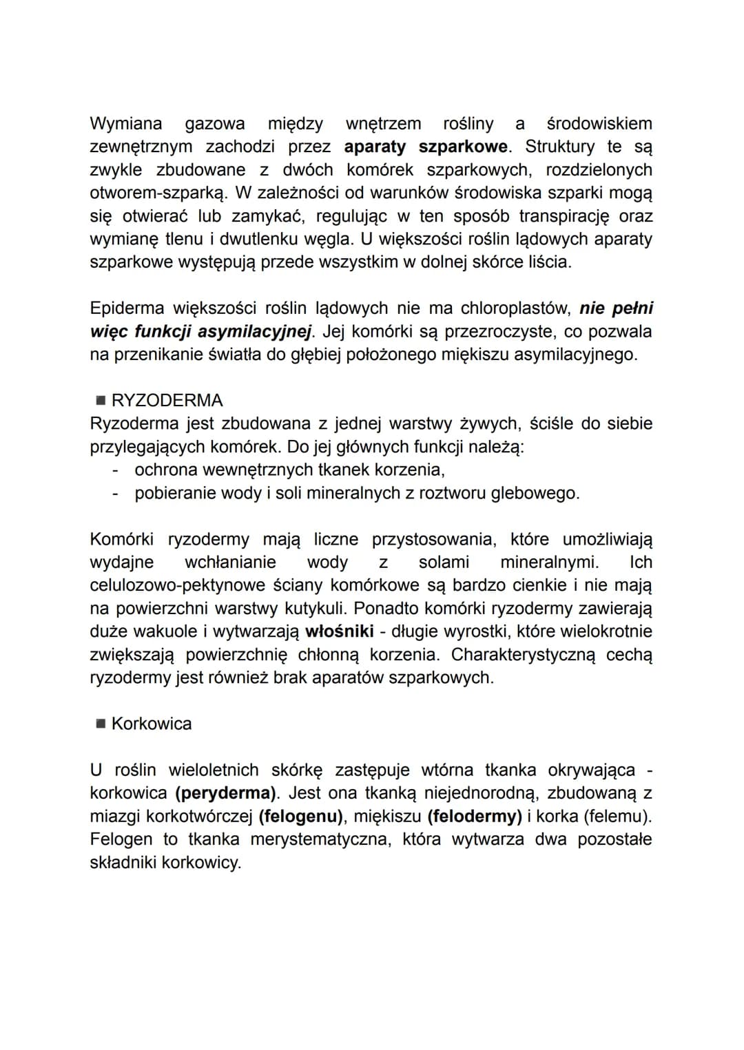 - TKANKI ROŚLINNE -
W organizmach wielokomórkowych komórki o wspólnym pochodzeniu i
podobnej budowie współpracują ze sobą w pełnieniu określ