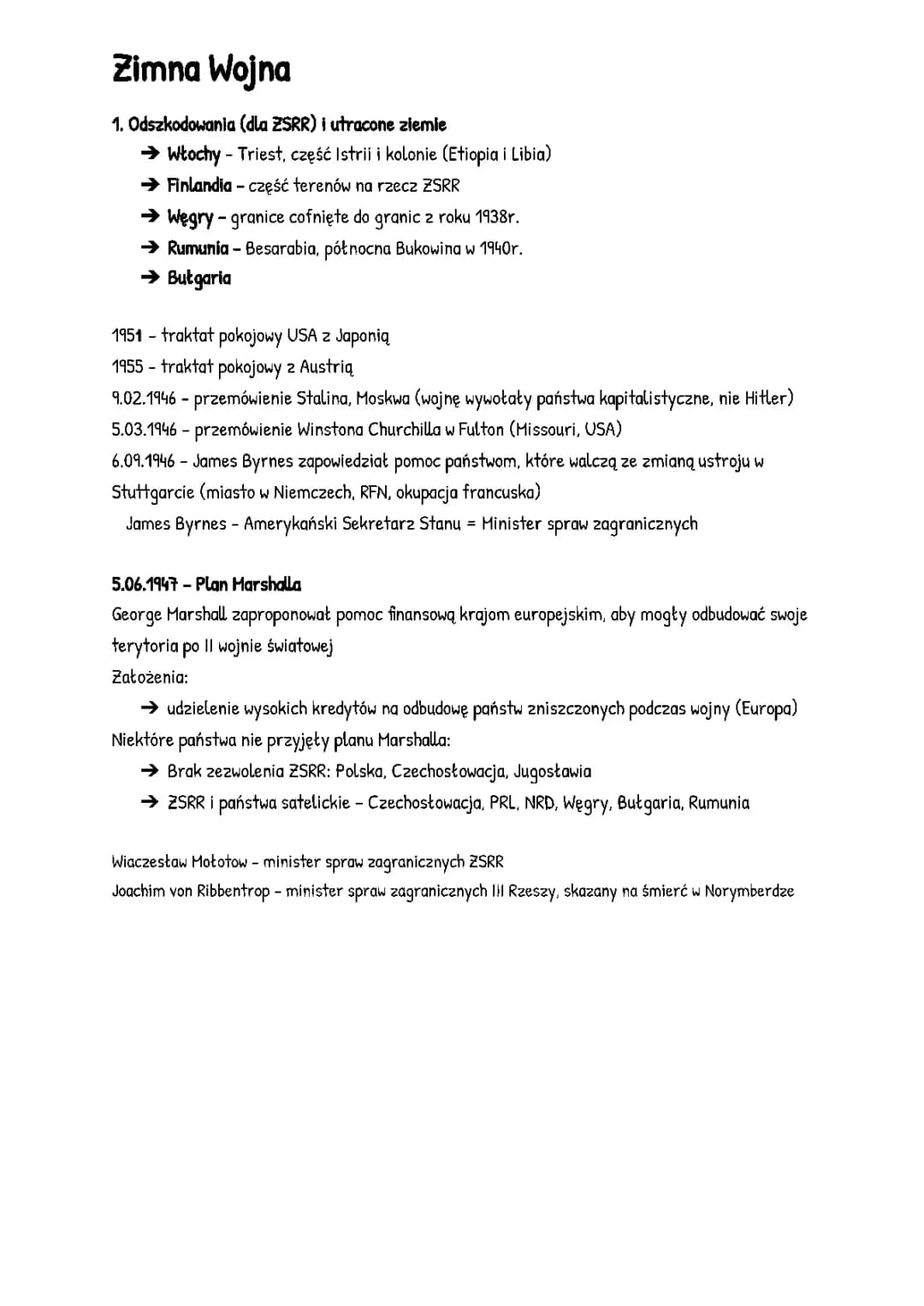 Zimna Wojna i Niemcy po II Wojnie Światowej