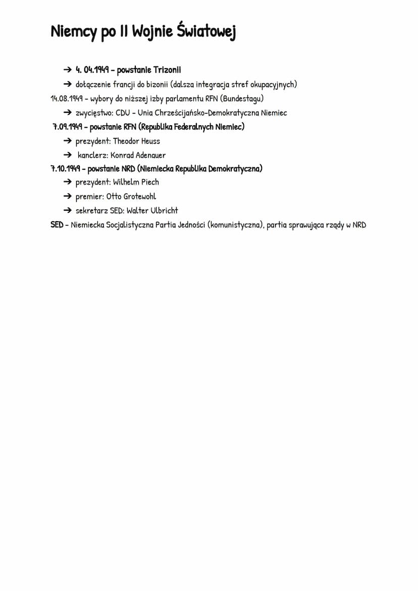 Zimna Wojna
1. Odszkodowania (dla ZSRR) i utracone ziemie
→ Włochy - Triest, część Istrii i kolonie (Etiopia i Libia)
→ Finlandia - część te