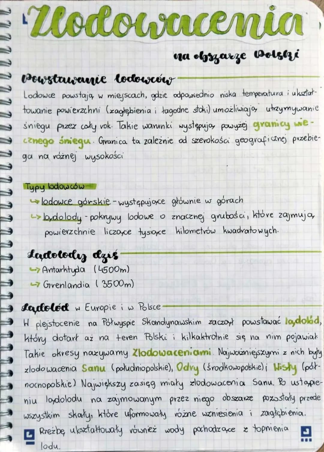 Zlodowacenia na obszarze Polski
