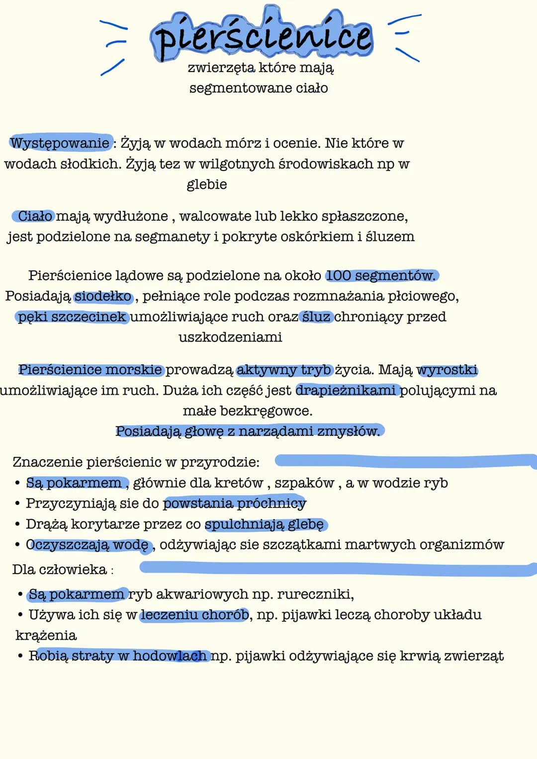 =
Występowanie: Żyją w wodach mórz i ocenie. Nie które w
wodach słodkich. Żyją tez w wilgotnych środowiskach np w
glebie
Ciało mają wydłużon