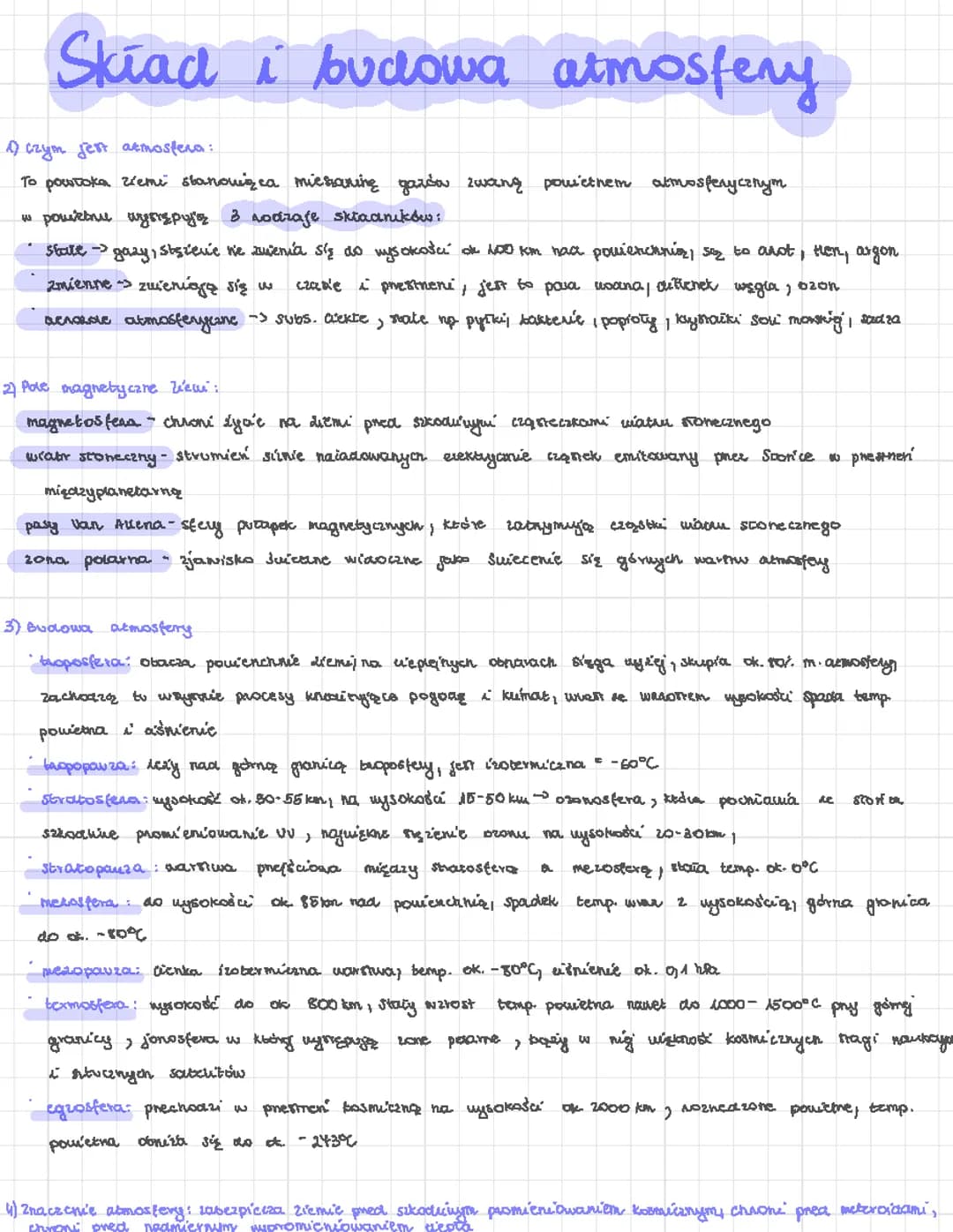 geografia- skład i budowa atmosfery