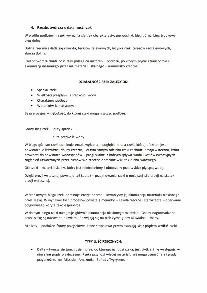 1. WIETRZENIE SKAŁ
● Erozja - niszczenie podłoża
● Transport materiału skalnego
● Akumulację - osadzanie materiału
Wietrzenie - proces, w kt