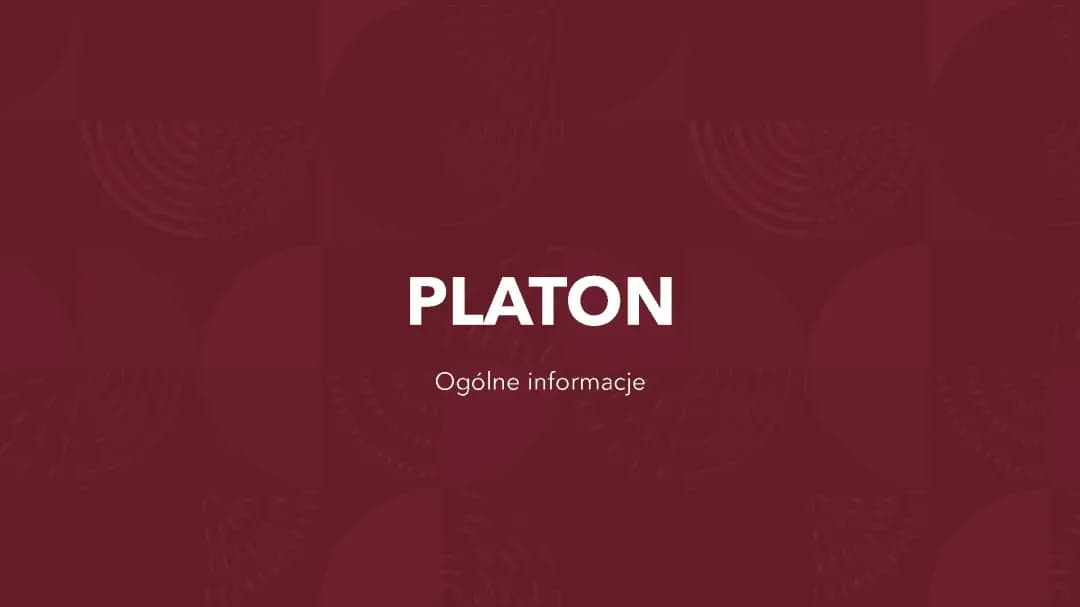 Platon: Filozof i Jego System Filozoficzny