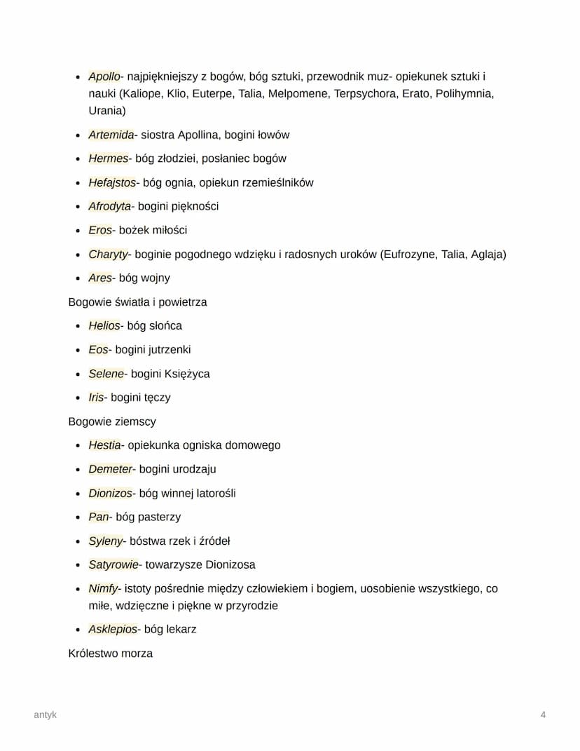 antyk
antyk
lista
⚫ sztuka starożytna- podstawa współczesnej kultury europejskiej
⚫ kultura i sztuka starożytna: źródło motywów, skarbnica p