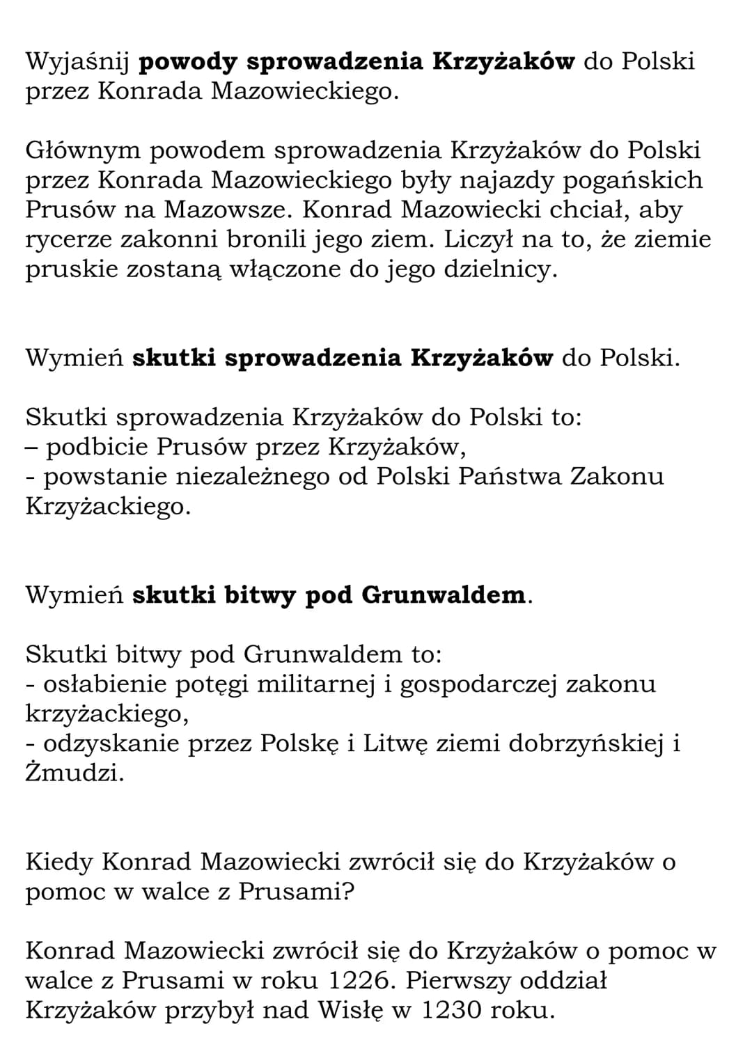 Wielka wojna z
Krzyżakami
(Dział: Polska Jagiellonów)
Fiszki
Wyjaśnij znaczenie pojęcia rozbicie dzielnicowe.
Rozbicie dzielnicowe to okres,