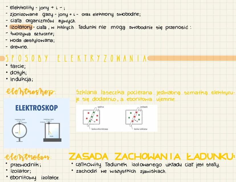 elektrostatina Elektrostatyka - dział fizyki zajmujący się zjawiskami związanymi z oddziaływaniem Tadunków elek-
trycznych i elektryzowaniem