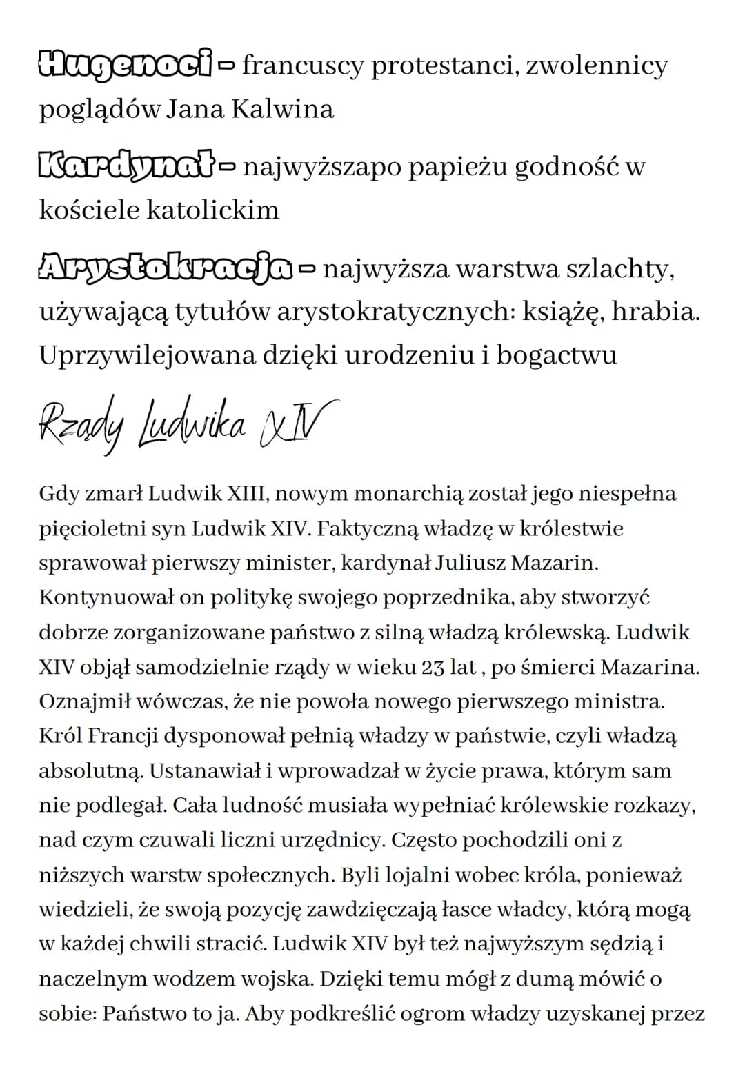 Monarchia alsobetna we
Francji
Umacnianie władzy królewskiej
Pod koniec XVI wieku królem Francji, ogarniętej walkami między
katolikami a hug
