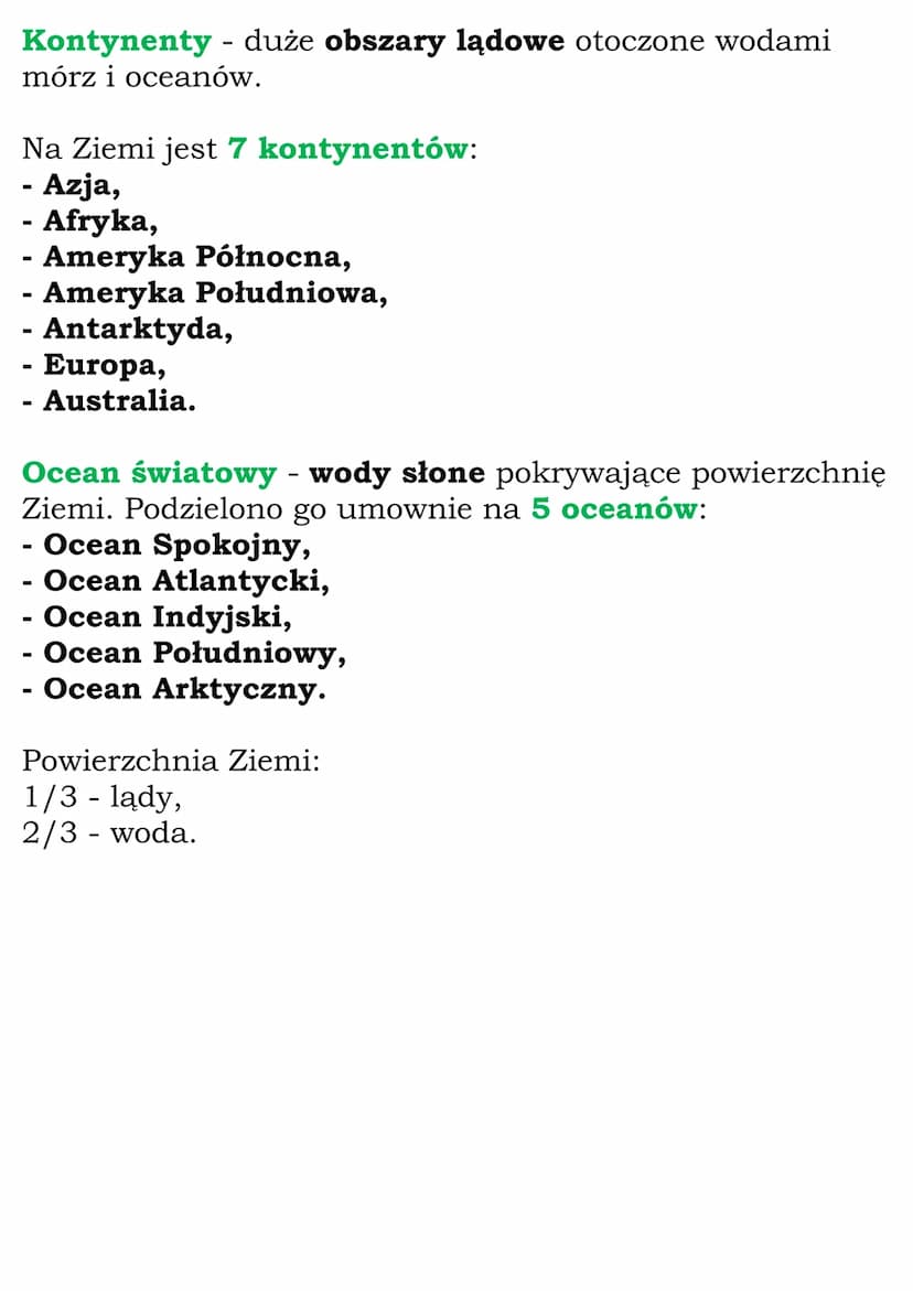 Lądy i oceny na Ziemi
Cały rozdział 3, kl. 5, Planeta Nowa
1. Przez lądy i oceany
Ziemia ma kulisty kształt i się obraca.
Na powierzchni Zie