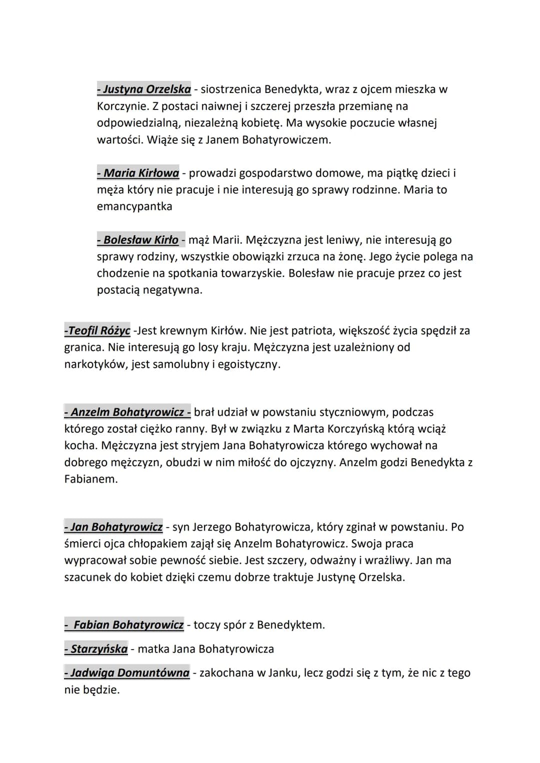1. MOTYWY
-miłosny
-patriotyczny
Nad Niemnem
-rzeki
-pracy
-konfliktu pokoleń
2. GENEZA UTOWRU
Powieść była drukowana w odcinkach w ,,Tygodn