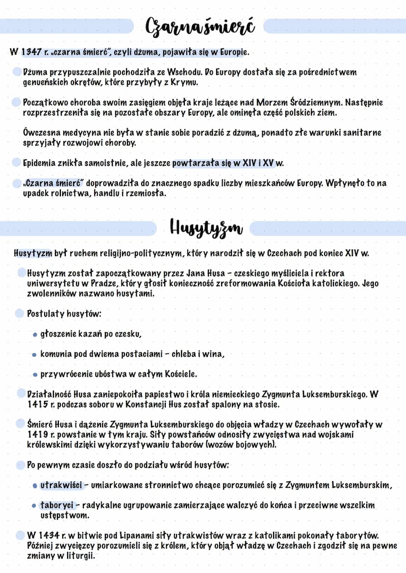 Europa uschythu
średniowiecza
Wojna stuletnia
Wojna stuletnia (1337-1453) była konfliktem między Francją a Anglią.
Przyczyny wojny stuletnie