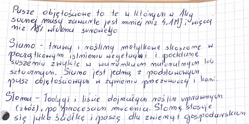 ŻYWIENIE ZWIERZĄT
T. Podstawowe pojęcia dotyczące żywienia
Puszu - material pochodzemia Noslimmego,
zwierzęcego lub mineralnego stosowumy w
