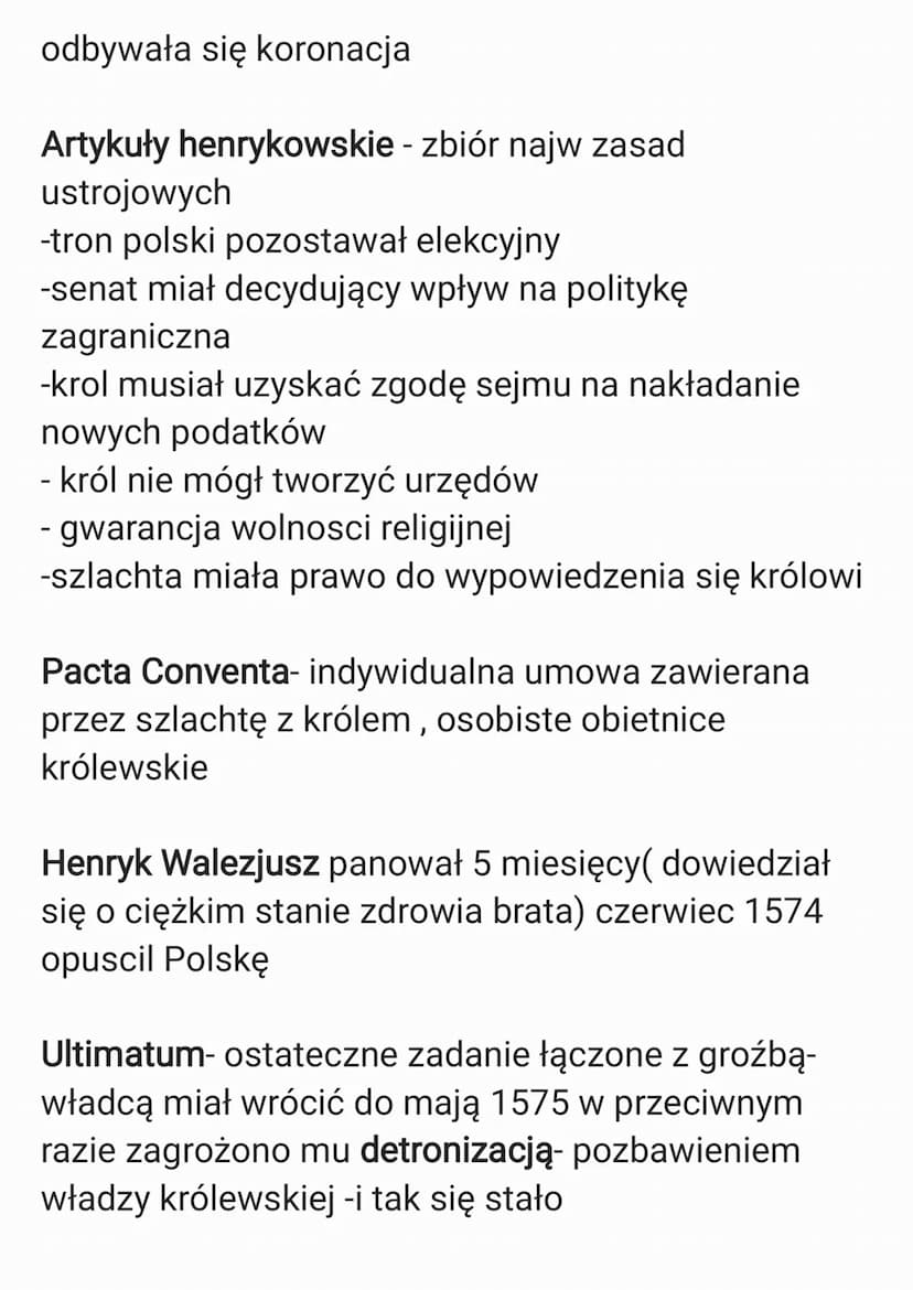 1572- śmierć Zygmunta Augusta
Konfederacja kapturowa-związki szlacheckie
utworzone przez jeden lub kilka stanów które
przyjmowały władze w o