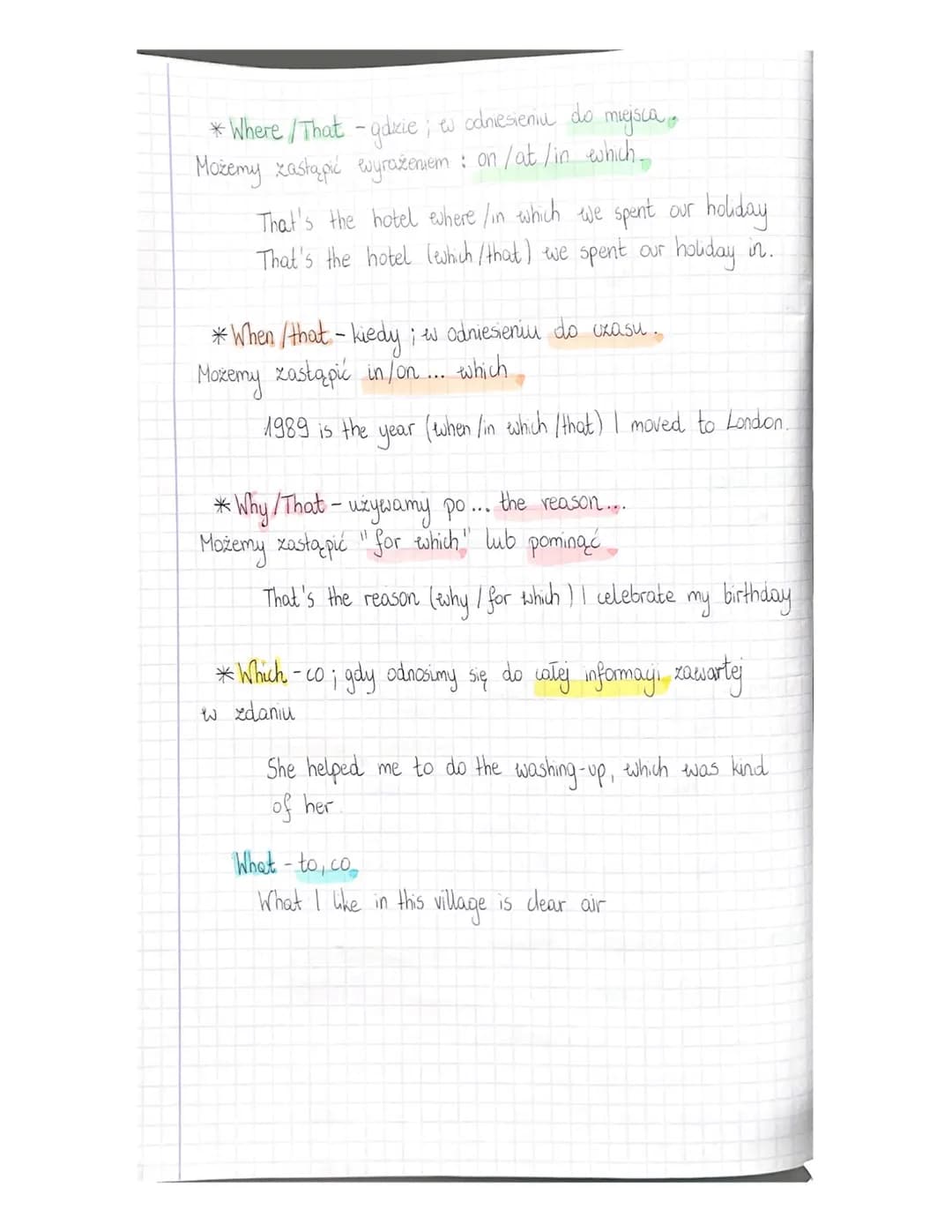 та рекулько
* Which / That - który w odniesieniu do revey / zwiezął możemy
pominąć gdy po zaimku występuje podmiot-zaimek / xeczownik
read t