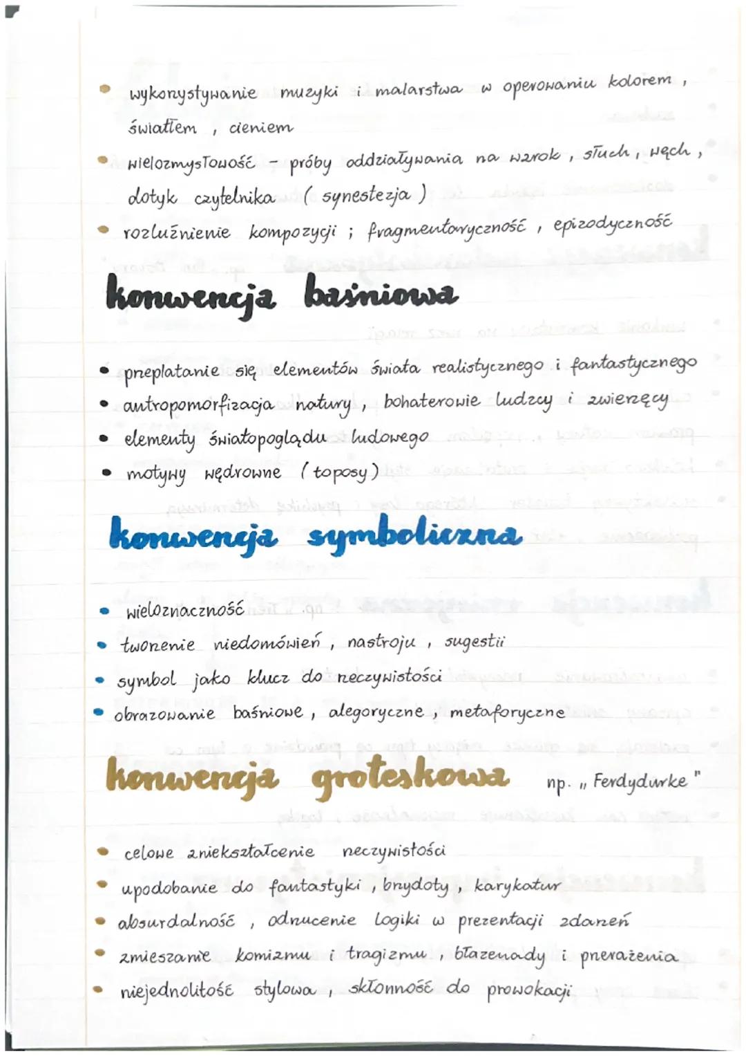 Lekeja
● INFORMACYJNA
●
●
przekazywanie informacji
EKSPRESYUNA
wyrazanie emogji
08.09.2023 Swatch
KONWENCJE LITERACKIE.
FATYCZNA
nawiązanie 