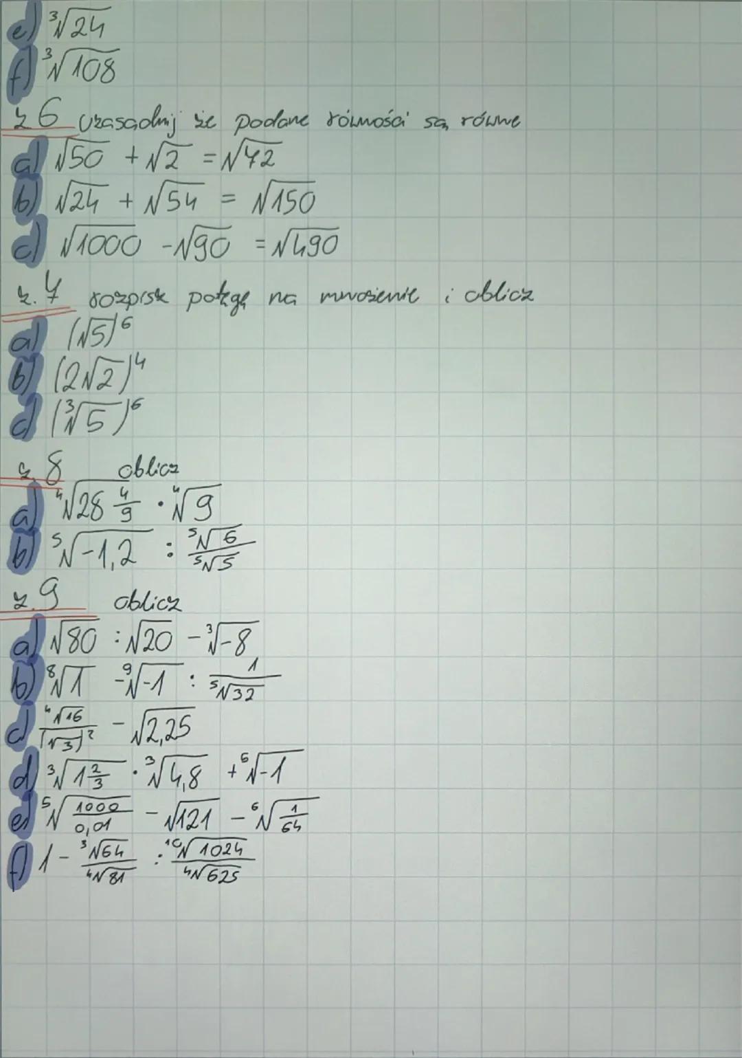 # PIERWIASTEK KUADRATOWY,
SZESCIENNY, n-tego stopnia

Potrzebne wzory:

$\sqrt{a} = b$ tylko wtedy gdy $b^2 = a$, liczba $a > 0$

np. $\sqrt