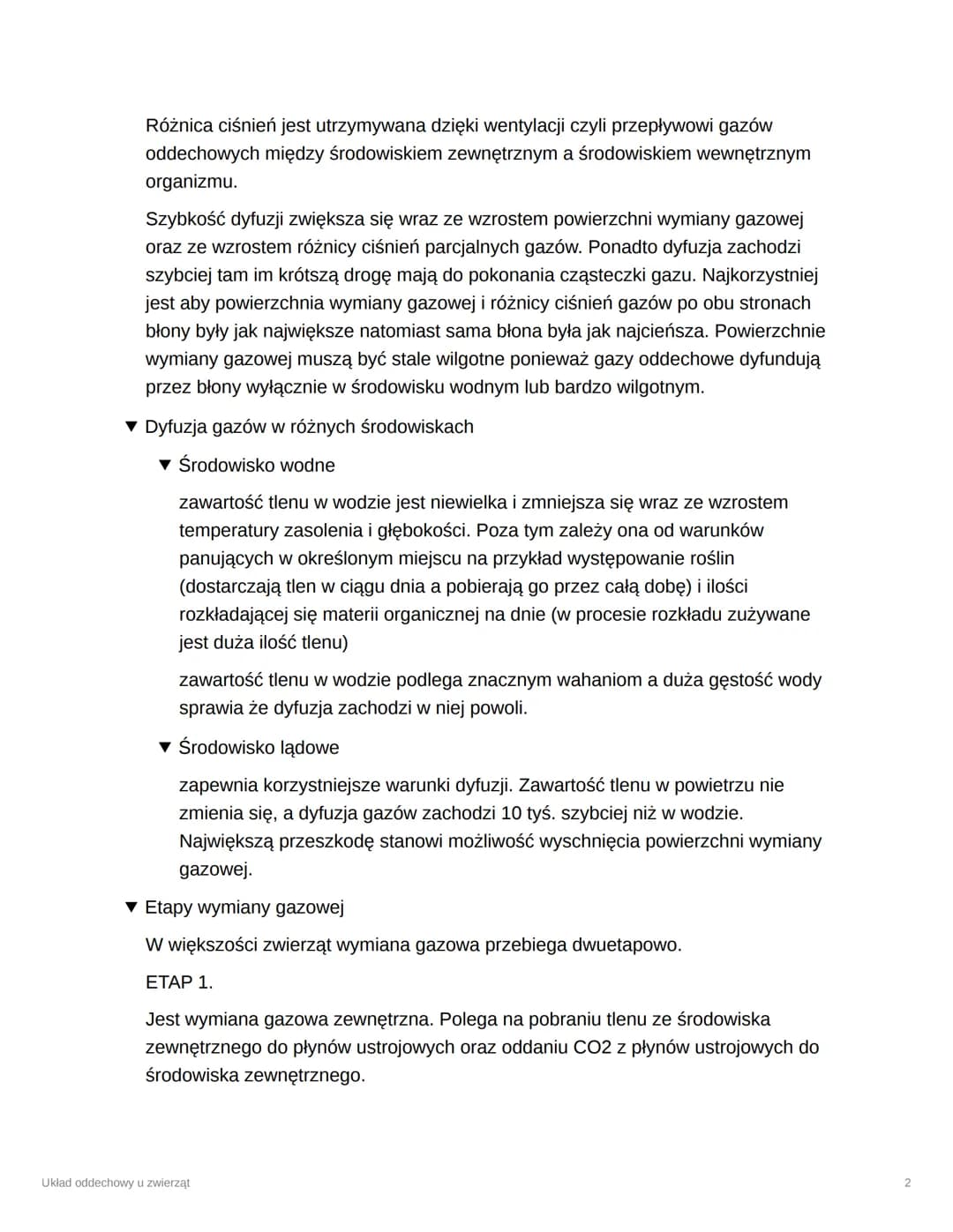 Układ oddechowy u zwierząt
Tags
Checkbox
Date
Trudne
@November 28, 2023
▼ Jak zwierzęta uzyskują energie?
Na drodze oddychania tlenowego lub