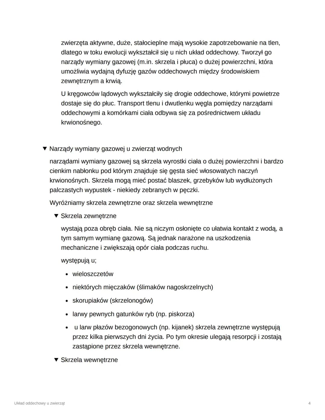 Układ oddechowy u zwierząt
Tags
Checkbox
Date
Trudne
@November 28, 2023
▼ Jak zwierzęta uzyskują energie?
Na drodze oddychania tlenowego lub