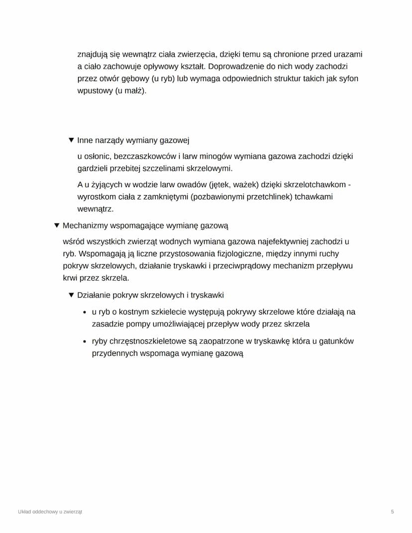 Układ oddechowy u zwierząt
Tags
Checkbox
Date
Trudne
@November 28, 2023
▼ Jak zwierzęta uzyskują energie?
Na drodze oddychania tlenowego lub