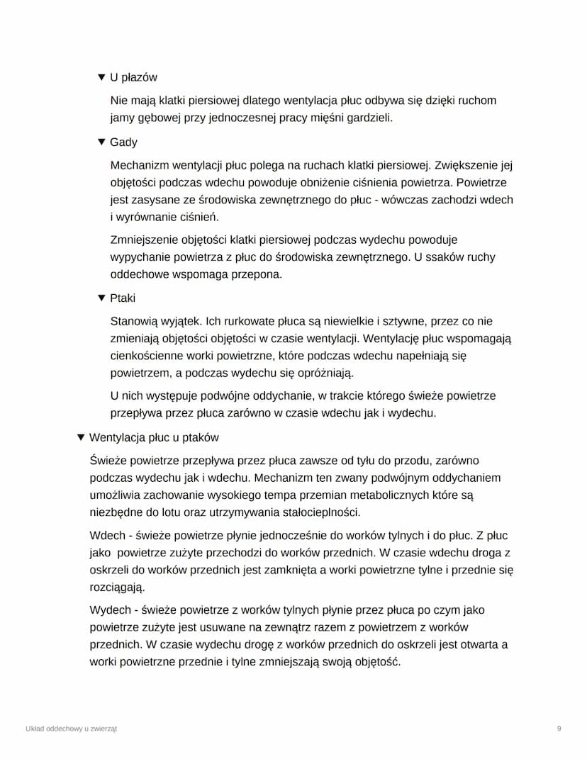 Układ oddechowy u zwierząt
Tags
Checkbox
Date
Trudne
@November 28, 2023
▼ Jak zwierzęta uzyskują energie?
Na drodze oddychania tlenowego lub